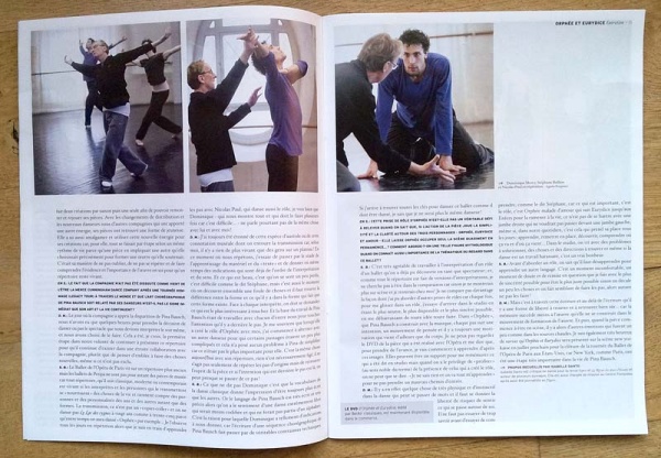 En scène journal de l'Opéra National de Paris - Photographies de répétitions de Orphée et Eurydice de Pina Bausch par Agathe Poupeney - Avec Stéphane Bullion, Nicolas Paul et Dominique Mercy