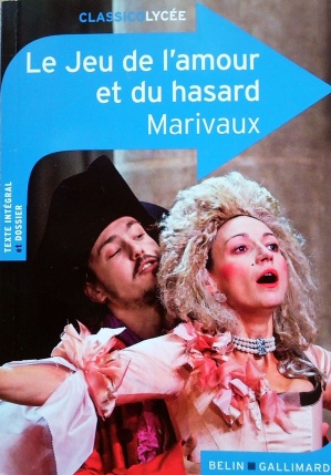 Le jeu de l'Amour et du hasard de Marivaux couverture pour le livre aux editions Belin/Gallimard